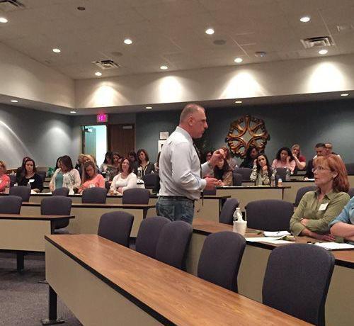 Photo of Dr. Fling teaching